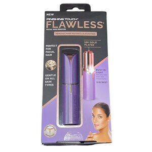 Finishing Touch Flawless Facial Hair Remover Purple New In Box